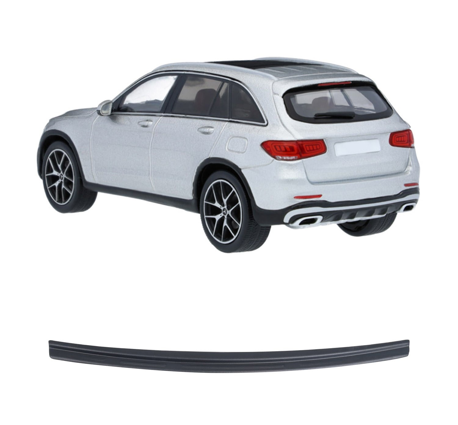 Mercedes GLC X253 Coupe Uyumlu 2015 ve Üzeri ABS Arka Tampon Üstü Koruma