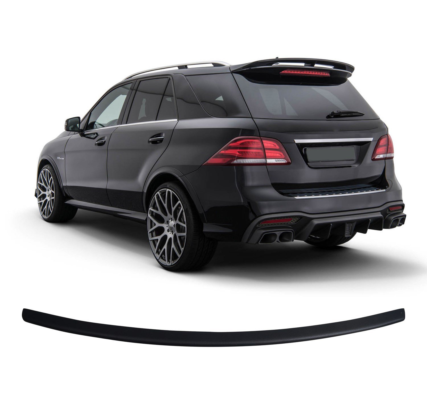Mercedes GLE W166 Uyumlu 2015 ve Üzeri ABS Arka Tampon Üstü Koruma