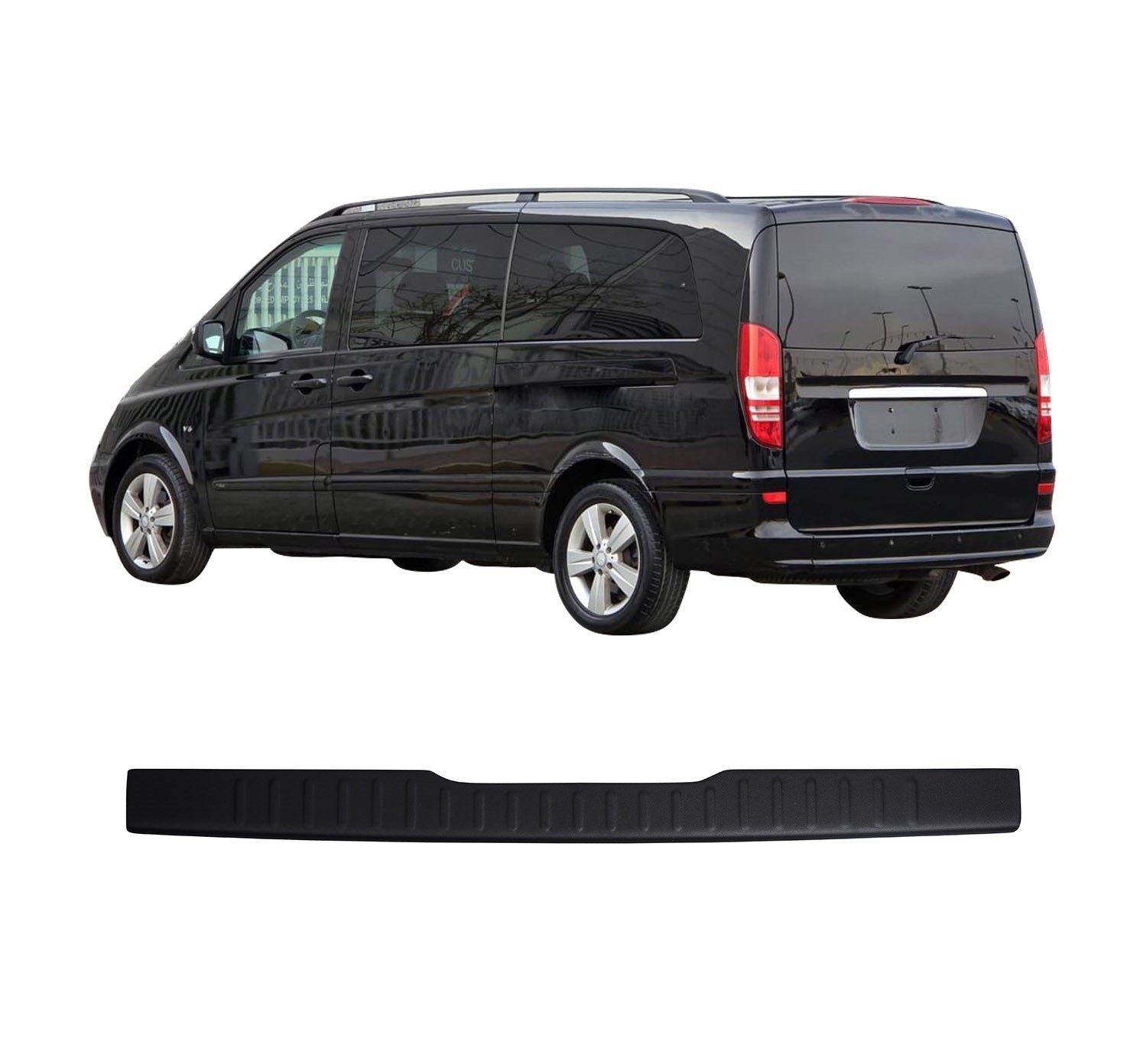 Mercedes Viano Uyumlu 2003-2014 ABS Arka Tampon Üstü Koruma