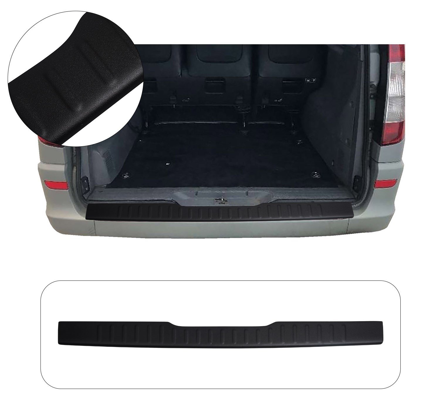 Mercedes Viano Uyumlu 2003-2014 ABS Arka Tampon Üstü Koruma