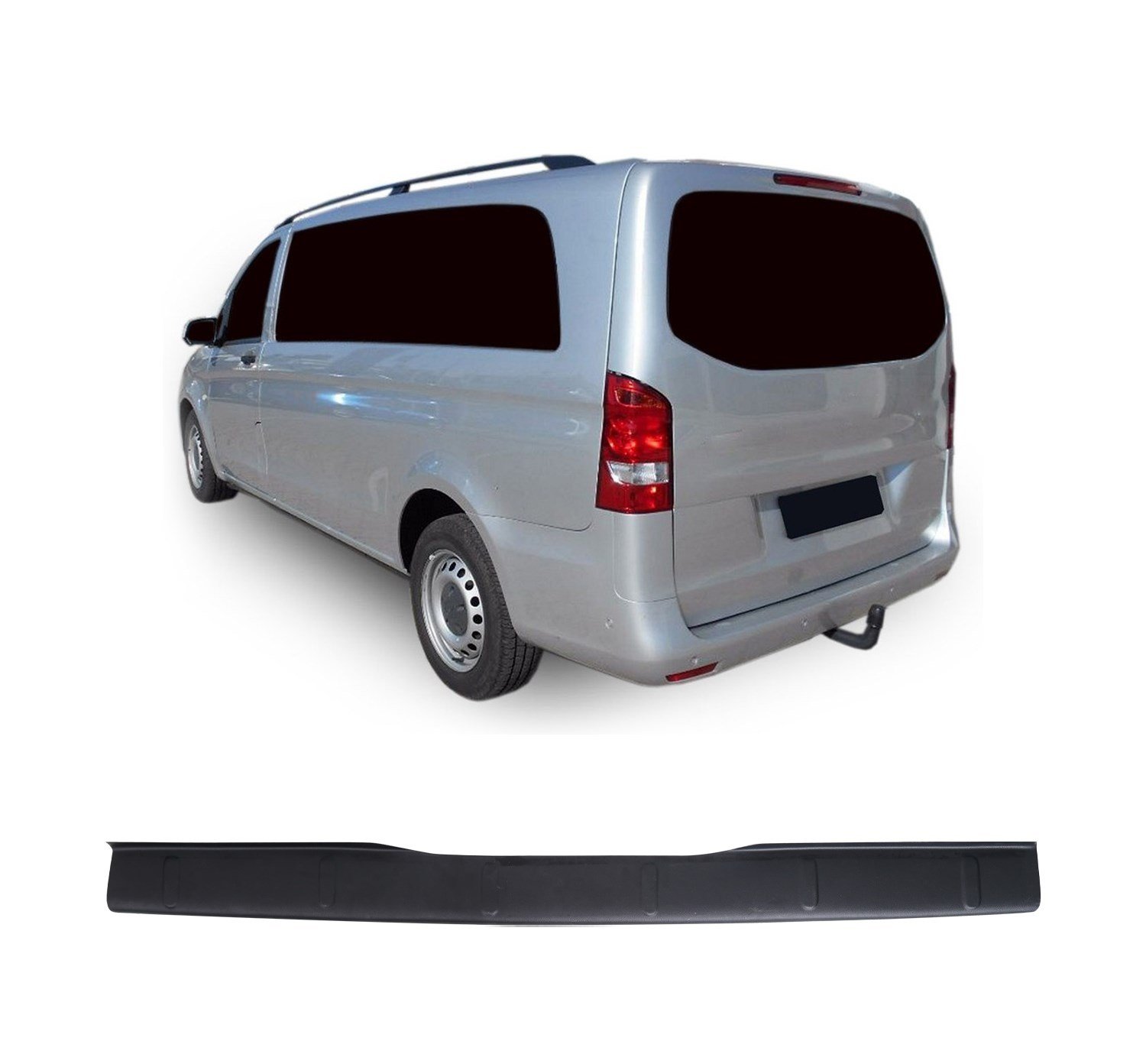 MERCEDES VITO 2003-2014 ABS GENİŞ ARKA TAMPON ÜSTÜ KORUMA