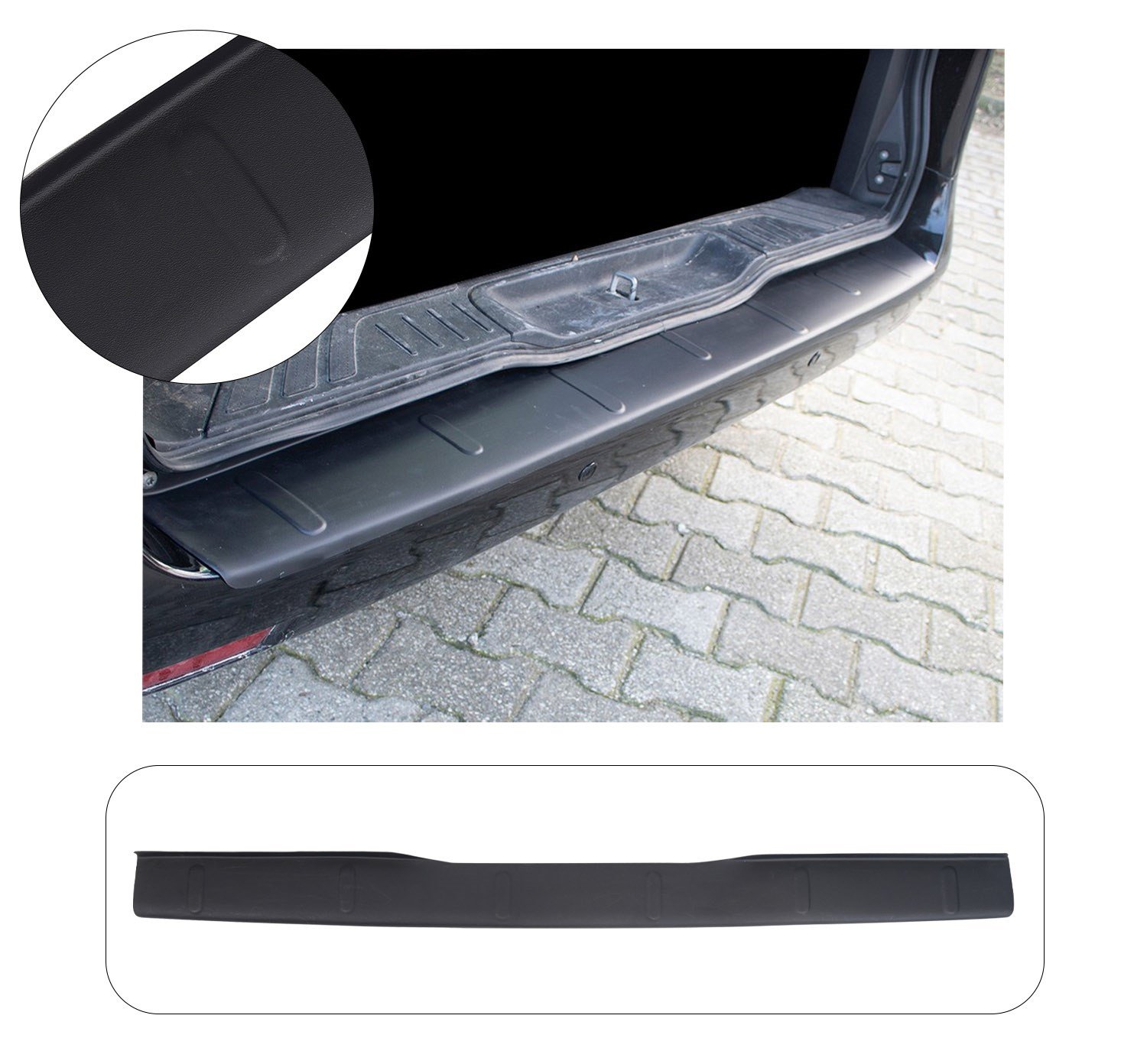 Mercedes Vito Uyumlu 2003 ve Üzeri Farklı Desen ABS Arka Tampon Üstü Koruma