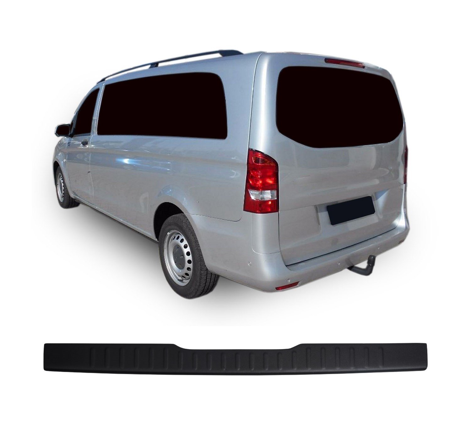 Mercedes Vito W639 Uyumlu 2003-2015 ABS Arka Tampon Üstü Koruma