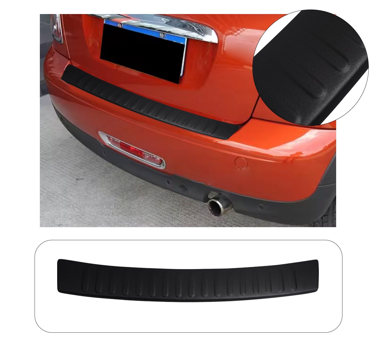 Mini Cooper R56 Uyumlu 2010-2012 ABS Arka Tampon Üstü Koruma