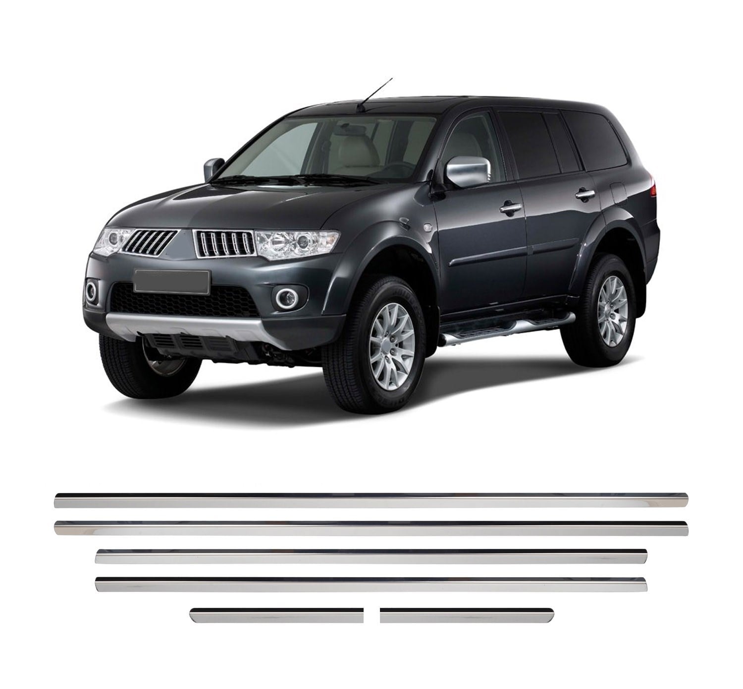 MITSUBISHI PAJERO SUV 2011 CAM ÇITASI 6 PRÇ. P.ÇELİK