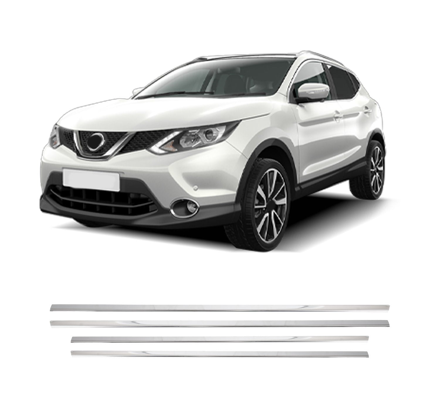 NISSAN QASHQAI +2 2010-2017 CAM ÇITASI 4PRÇ