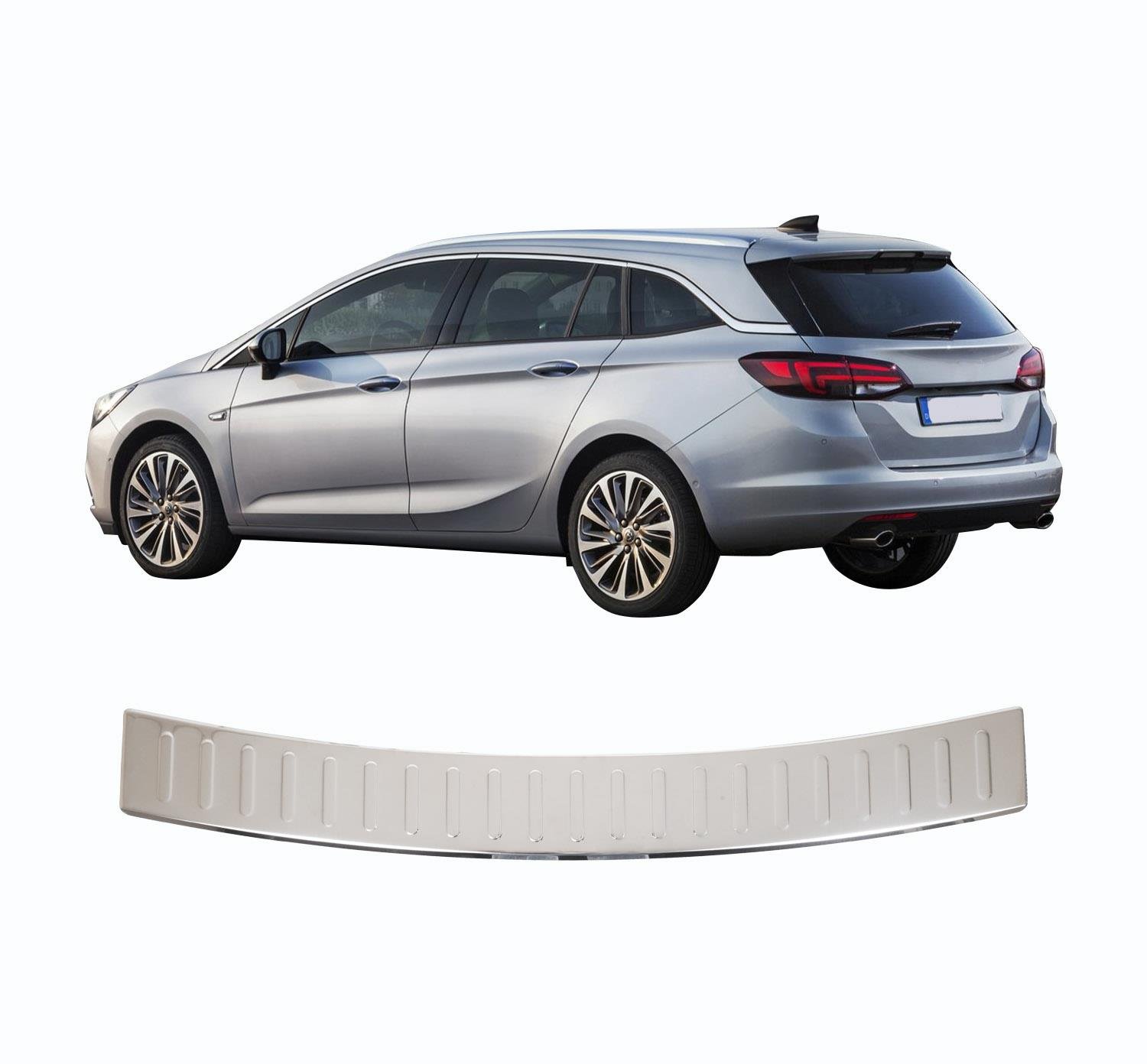 OPEL ASTRA K COMBİ KROM PARLAK ARKA TAMPON ÜSTÜ KORUMA