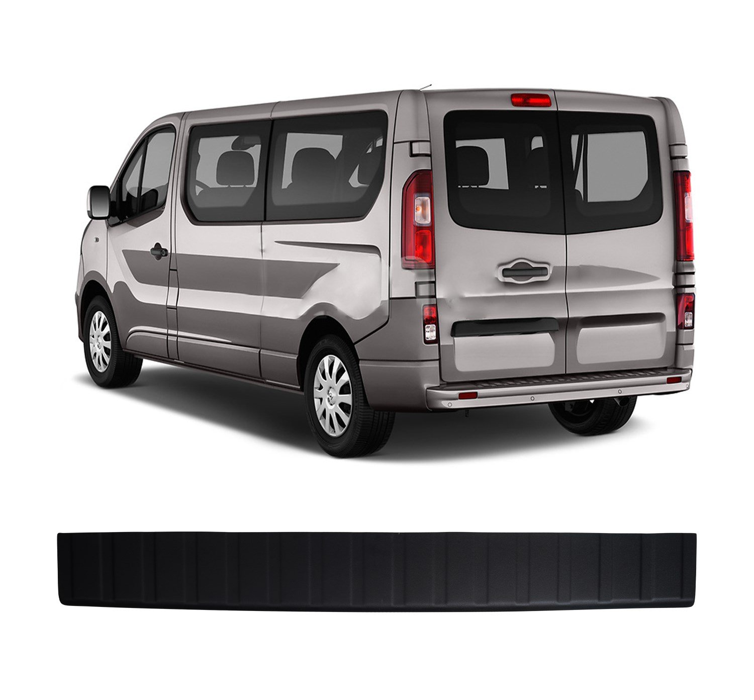 Opel Vivaro Uyumlu 2014 ve Üzeri ABS Arka Tampon Üstü Koruma