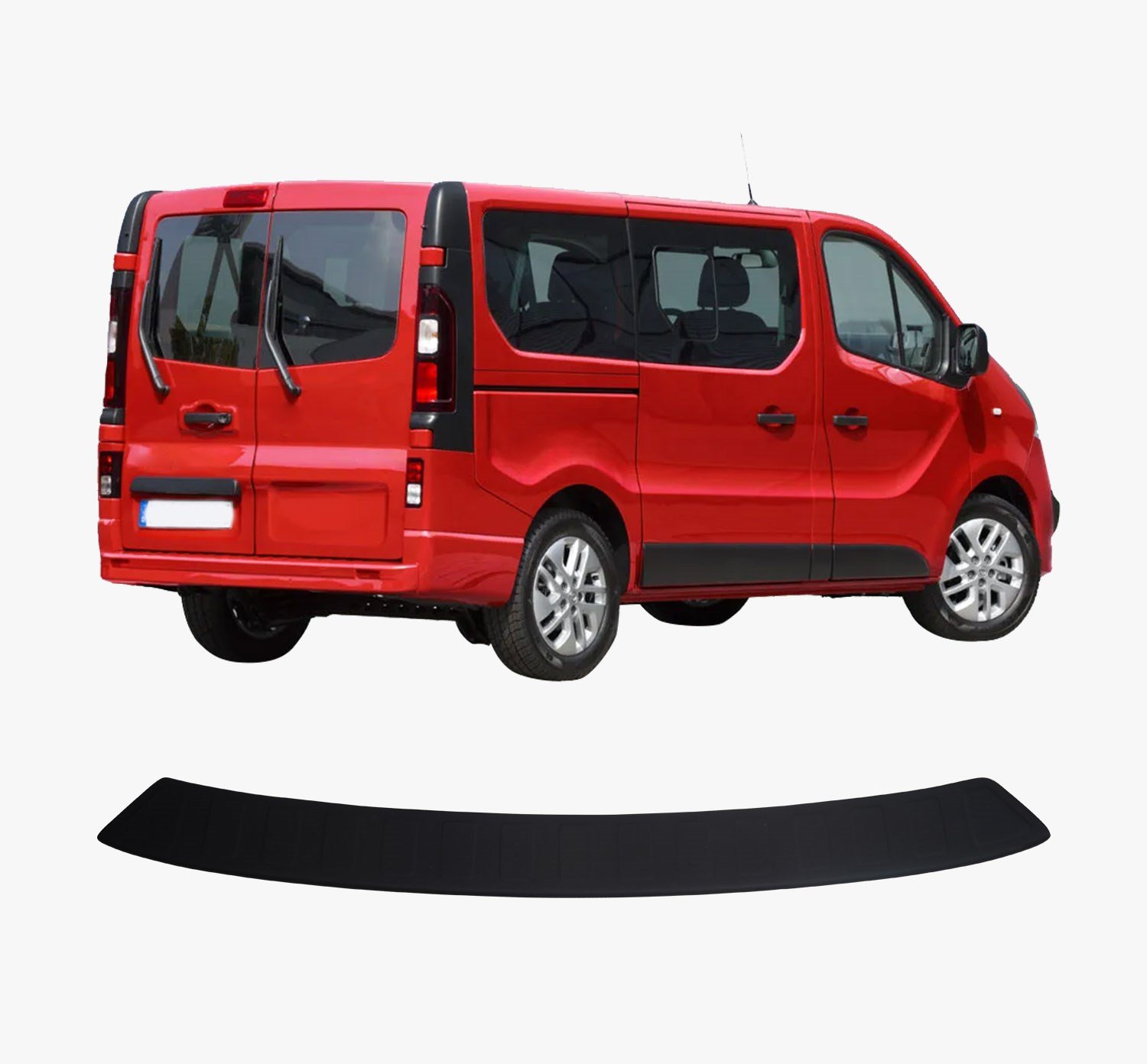 Opel Vivaro Uyumlu 2019 ve Üzeri Uzun Model ABS Arka Tampon Üstü Koruma