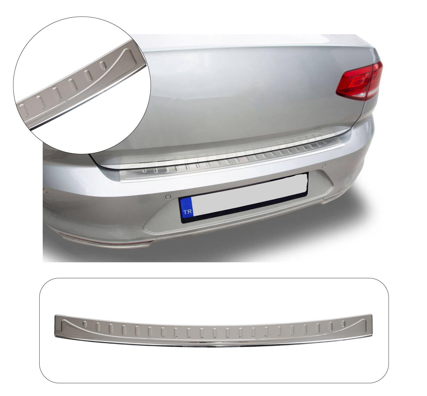 PASSAT B8-8.5 2015- KROM PARLAK ARKA TAMPON ÜSTÜ KORUMA