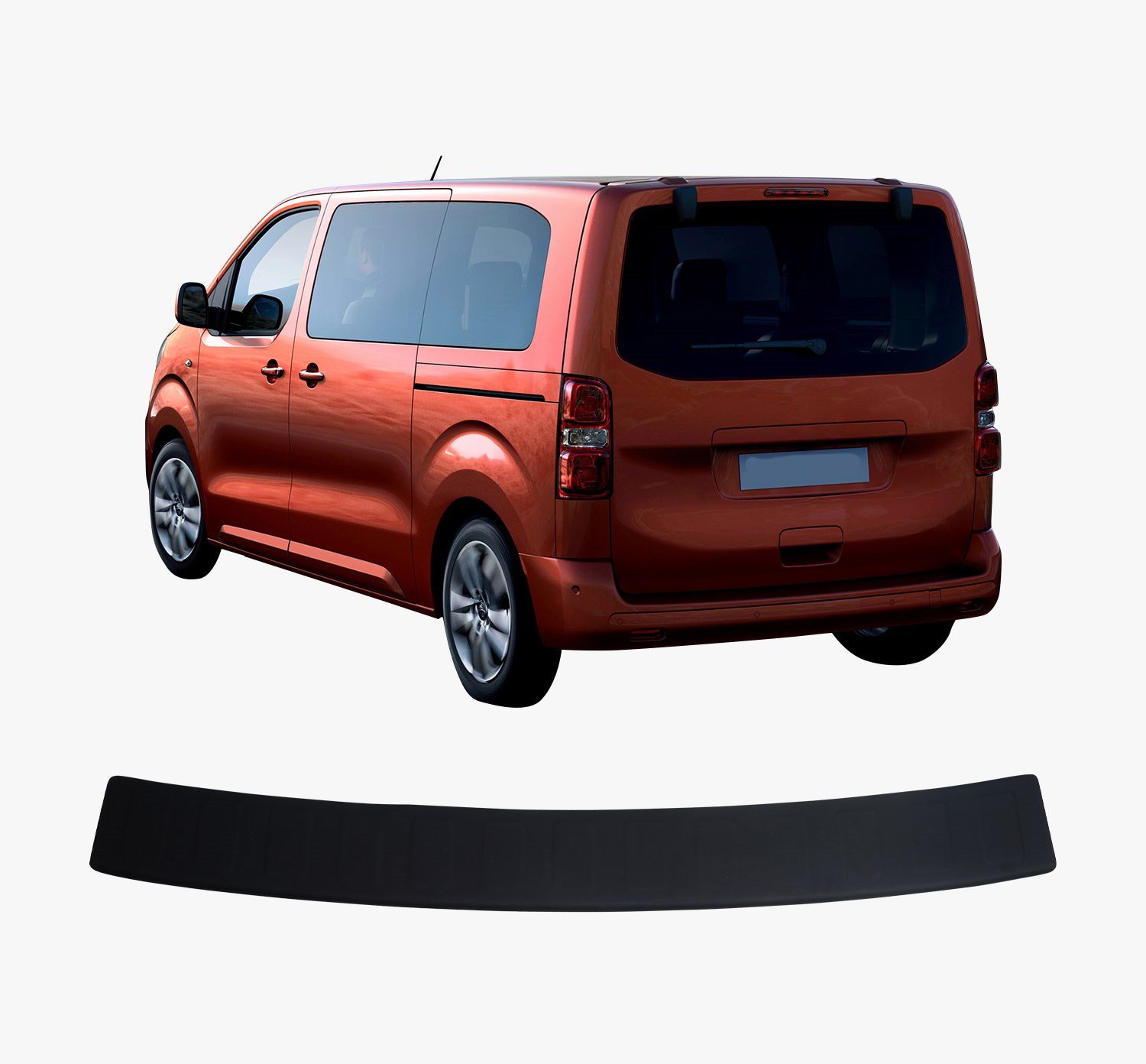Peugeot Traveller Uyumlu 2016 ve Üzeri ABS Arka Tampon Üstü Koruma