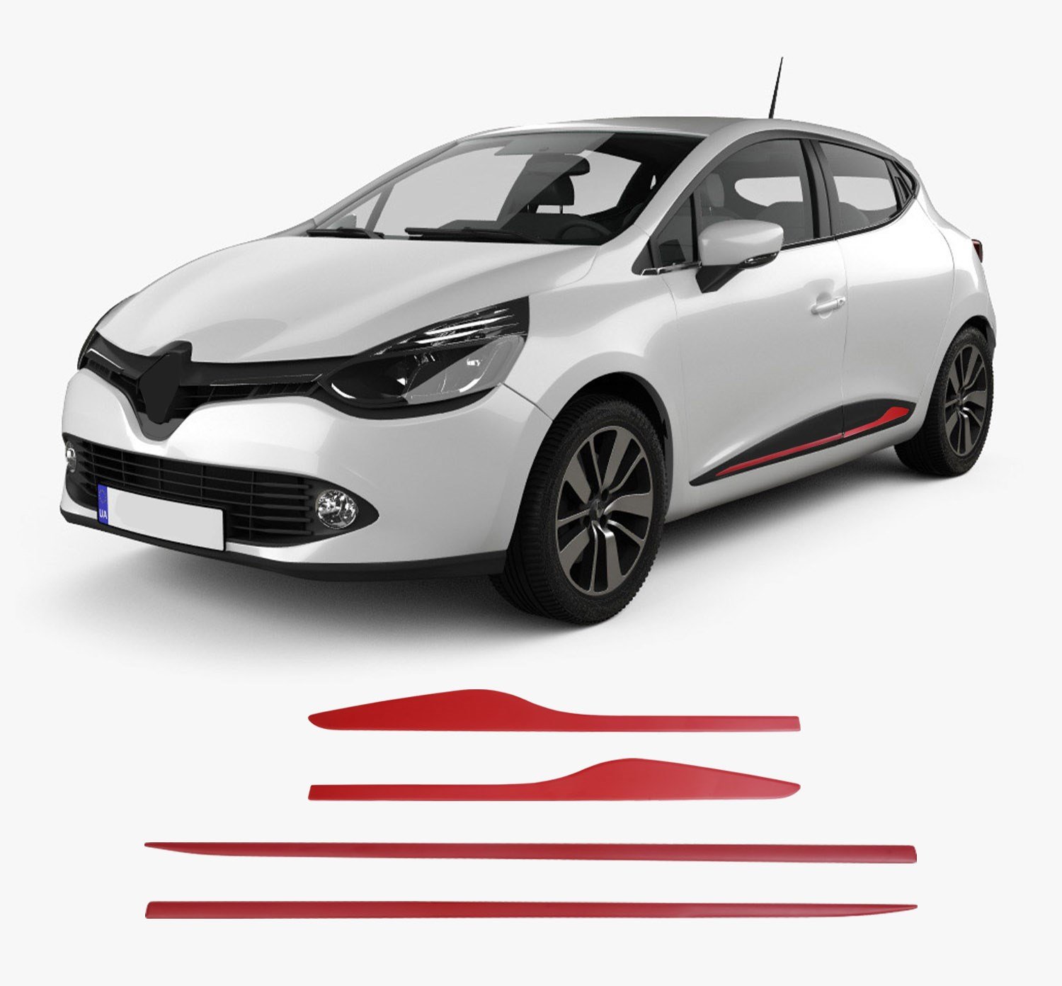 RENAULT CLIO 4 YAN KAPI ÇITASI KIRMIZI
