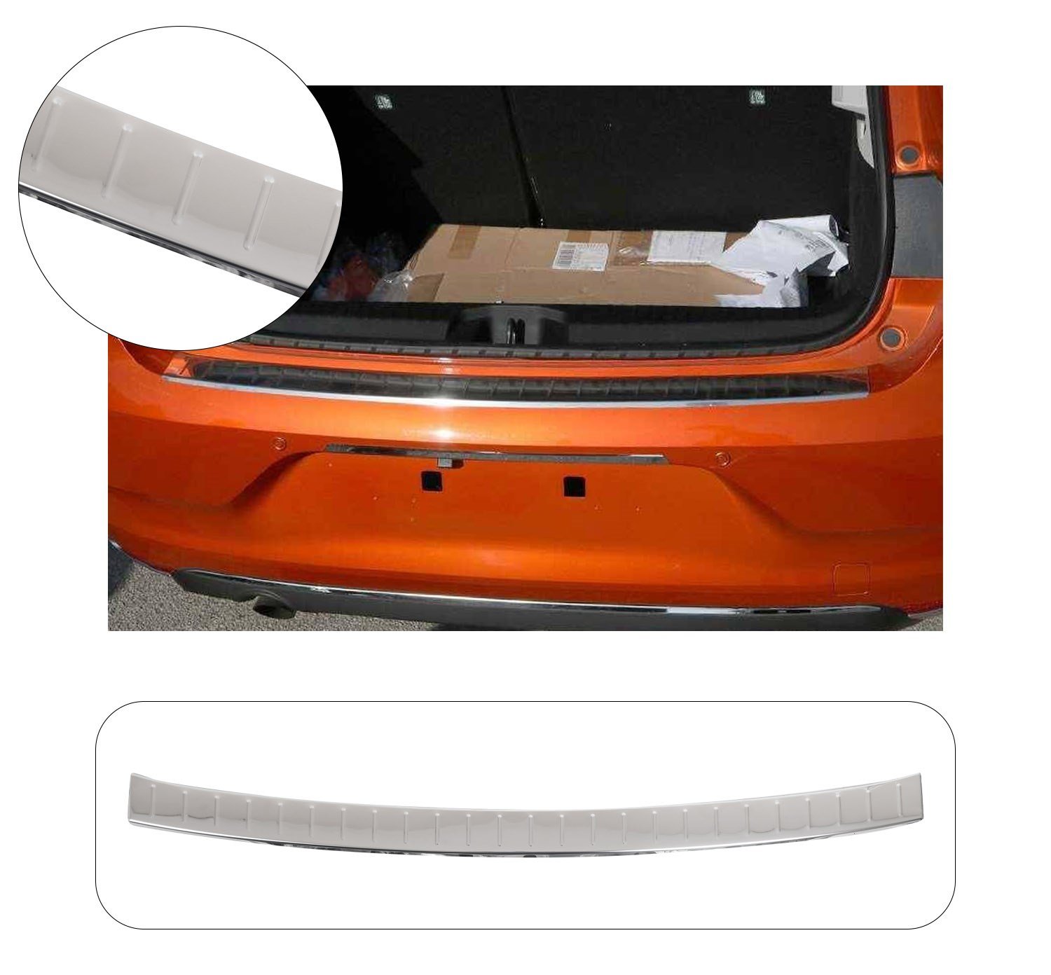 RENAULT CLIO 5 HB UYUMLU 2019- KROM ARKA TAMPON EŞİĞİ KORUMA