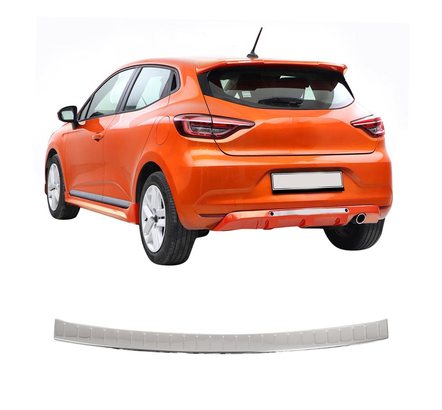 RENAULT CLIO 5 HB UYUMLU 2019- KROM ARKA TAMPON EŞİĞİ KORUMA