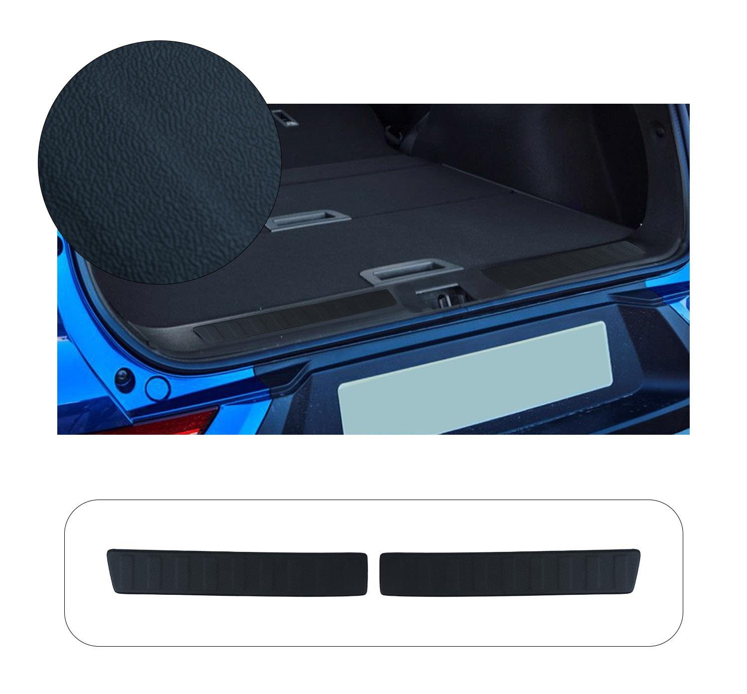 RENAULT KADJAR 2015-2018 2 PRÇ ABS ARKA TAMPON ÜSTÜ KORUMA