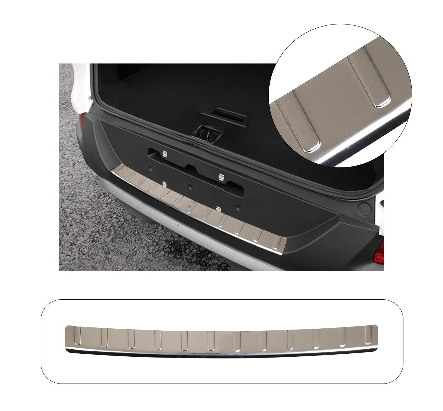 RENAULT KADJAR 2015-2018 KROM PARLAK ARKA TAMPON ÜSTÜ KORUMA