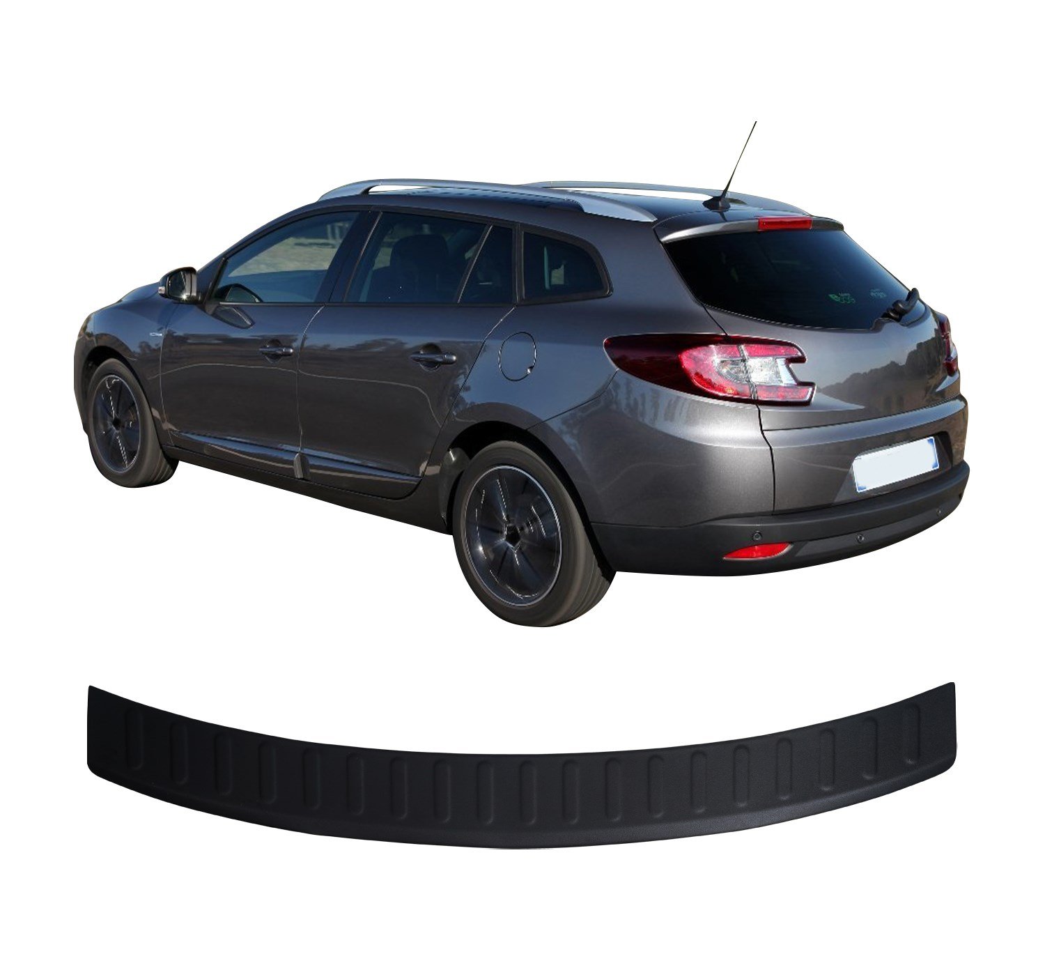 Renault Megane 3 SW Uyumlu 2008-2016 ABS Arka Tampon Üstü Koruma