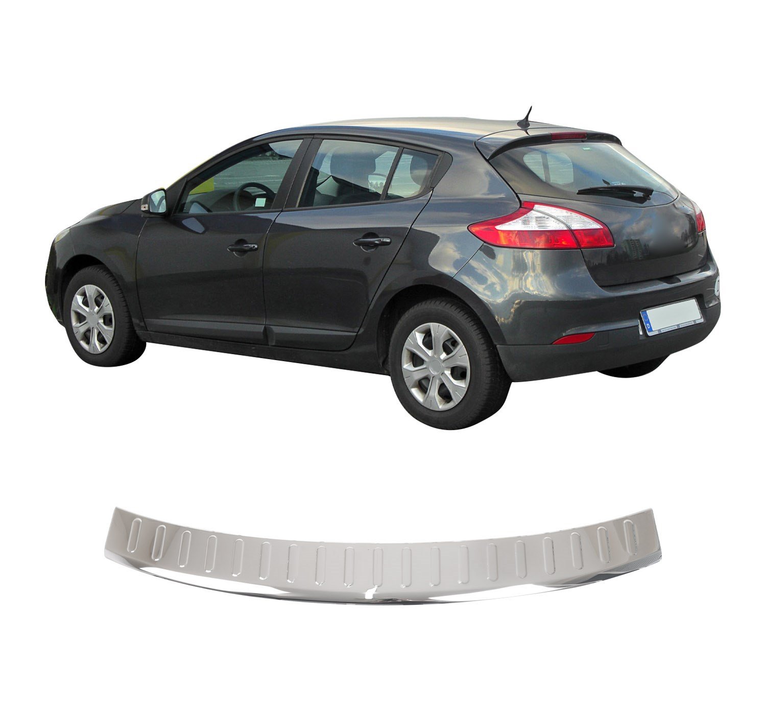 RENAULT MEGANE 3 SW UYUMLU 2008-2016 KROM ARKA TAMPON EŞİĞİ KORUMA