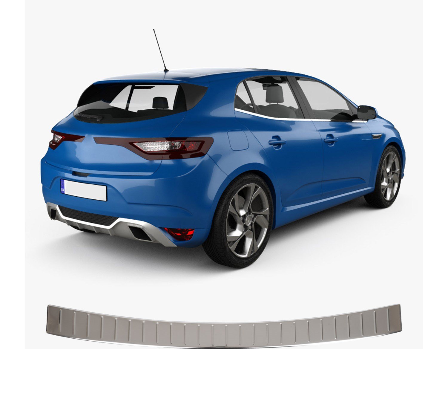 RENAULT MEGANE 4 UYUMLU 2016- ARKA TAMPON EŞİĞİ KORUMA