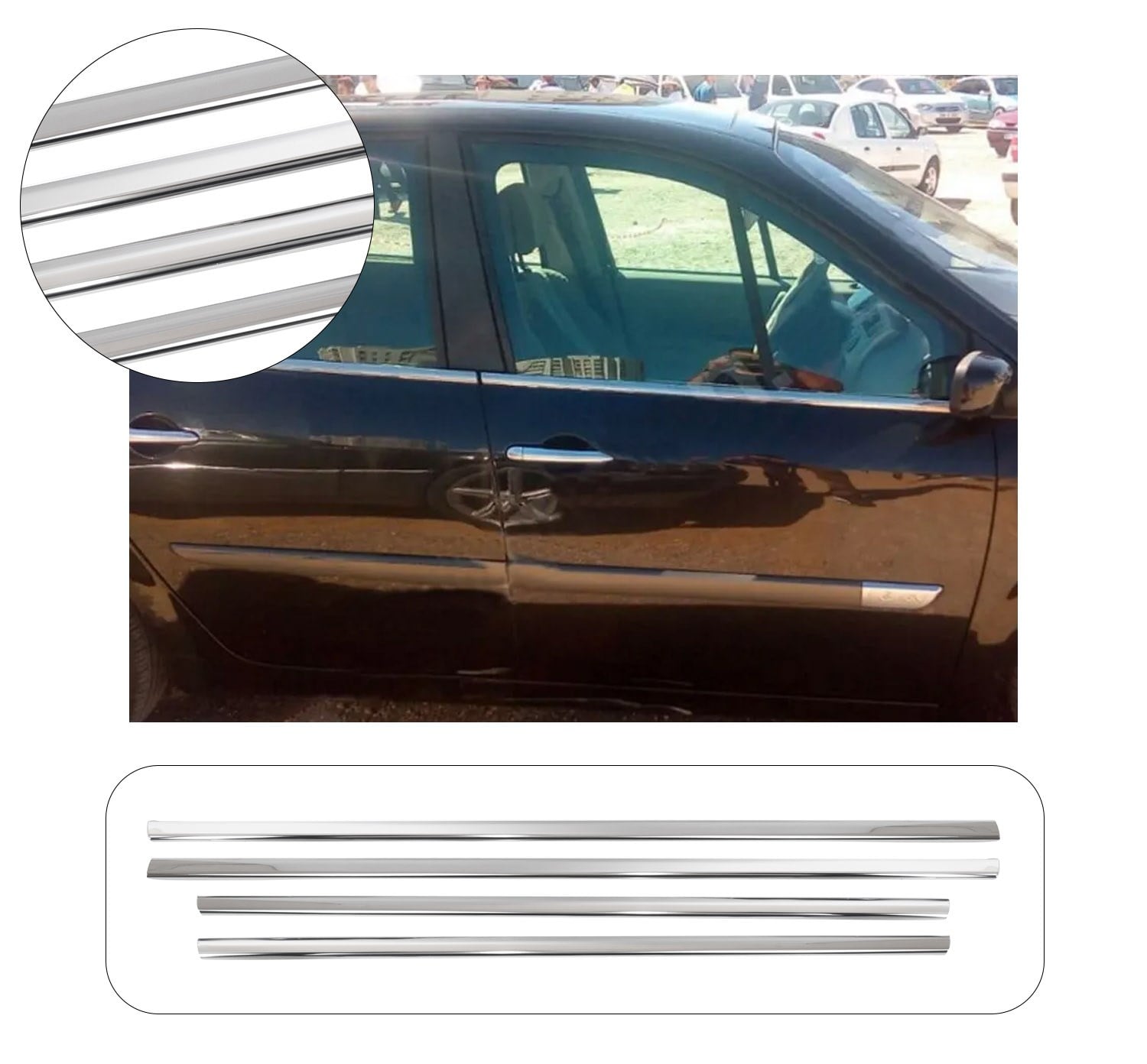 RENAULT SCENIC 2 2003-2009 CAM ÇITASI 4 PRÇ