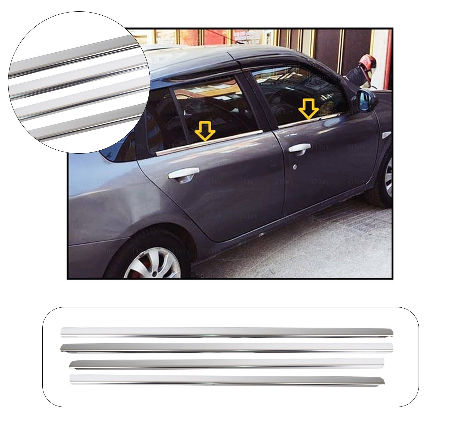 RENAULT SYMBOL 2009-2013 CAM ÇITASI 4 PRÇ