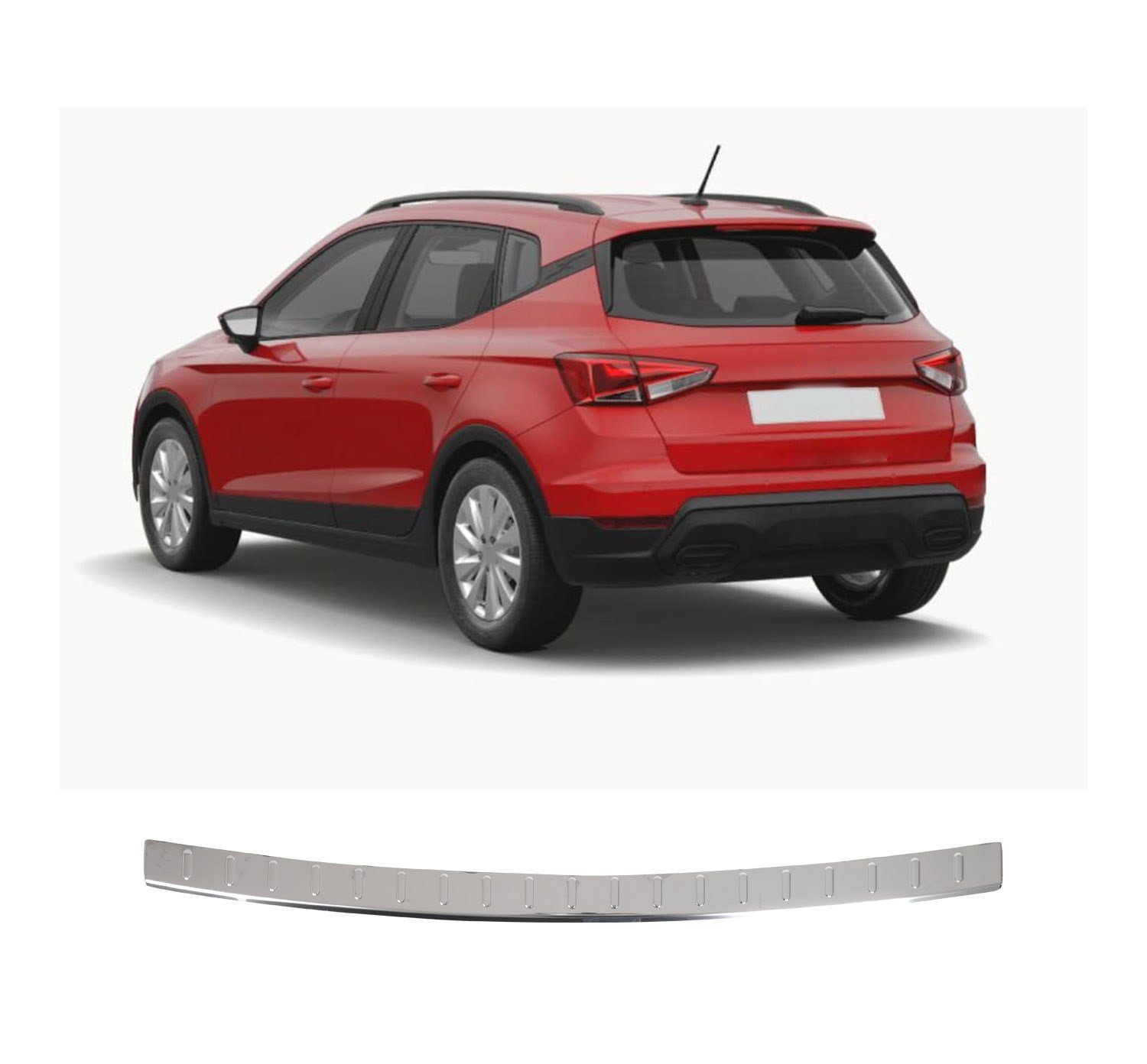 SEAT ARONA UYUMLU 2017- KROM ARKA TAMPON EŞİĞİ KORUMA