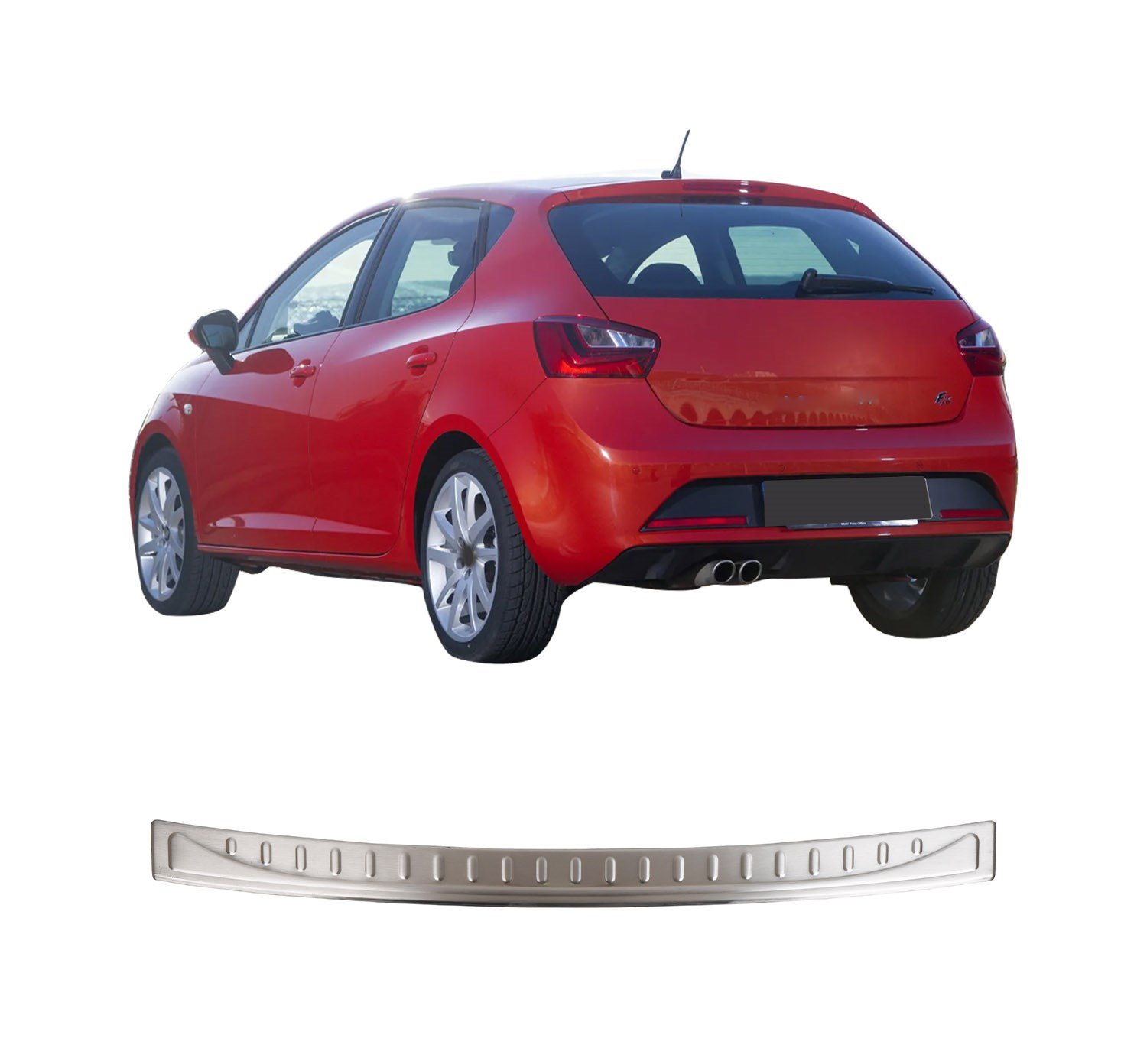 SEAT IBIZA 5 HB TYP 6F UYUMLU 2017- KROM ARKA TAMPON EŞİĞİ KORUMA