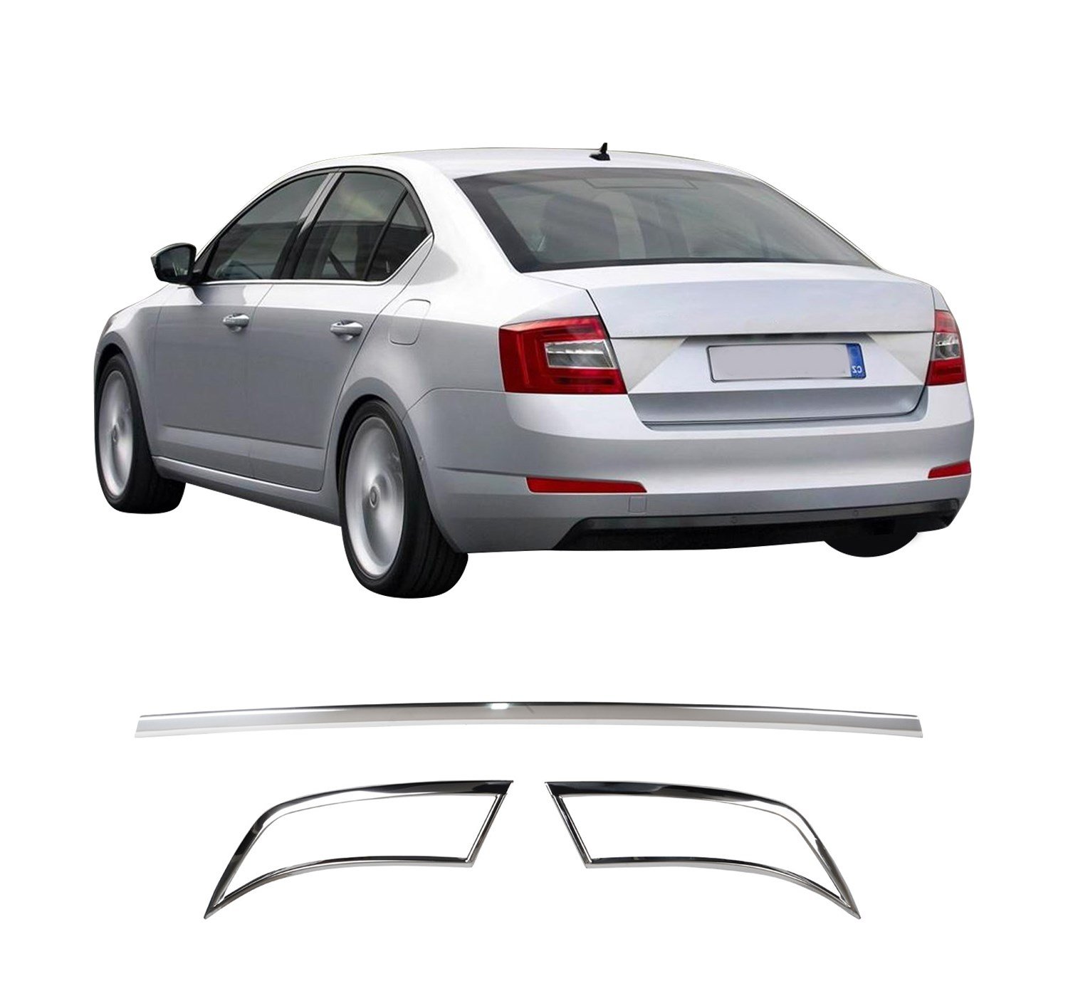SKODA OCTAVIA 3 A7 2013- EGZOZ ÇERÇEVESİ + ARA ÇITA