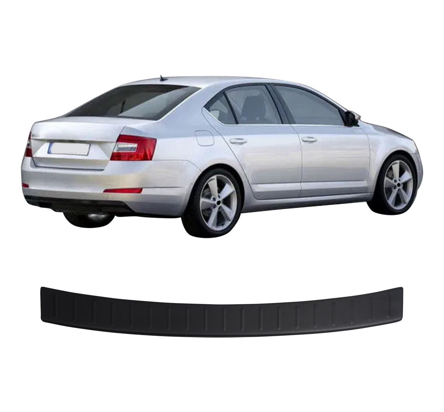 Skoda Octavia A7 Uyumlu 2013-2016 ABS Arka Tampon Üstü Koruma