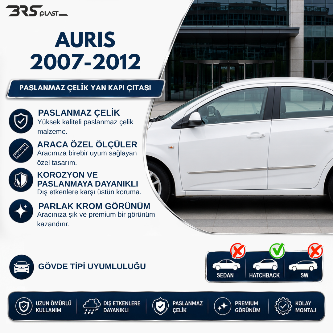 TOYOTA AURIS 2007-2012 YAN KAPI ÇITASI