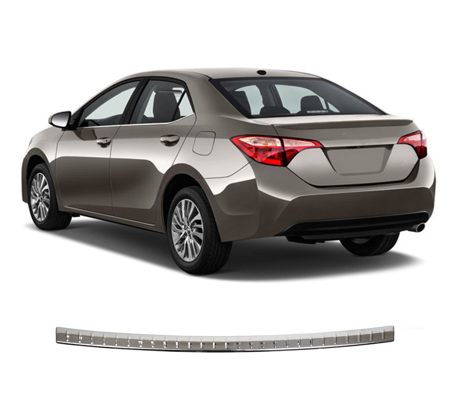 TOYOTA COROLLA UYUMLU 2019- KROM ARKA TAMPON EŞİĞİ KORUMA
