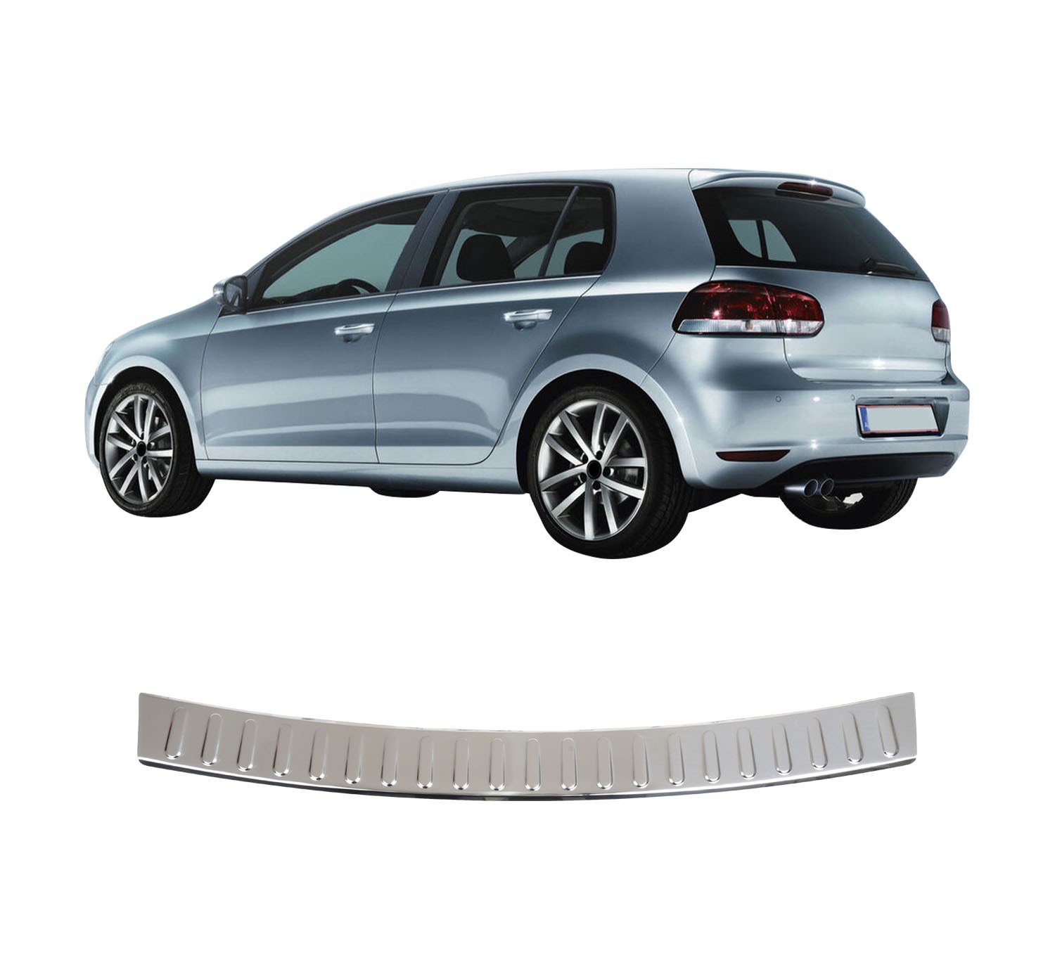 VOLKSWAGEN GOLF 6 SEDAN UYUMLU 2008-2012 KROM ARKA TAMPON EŞİĞİ KORUMA