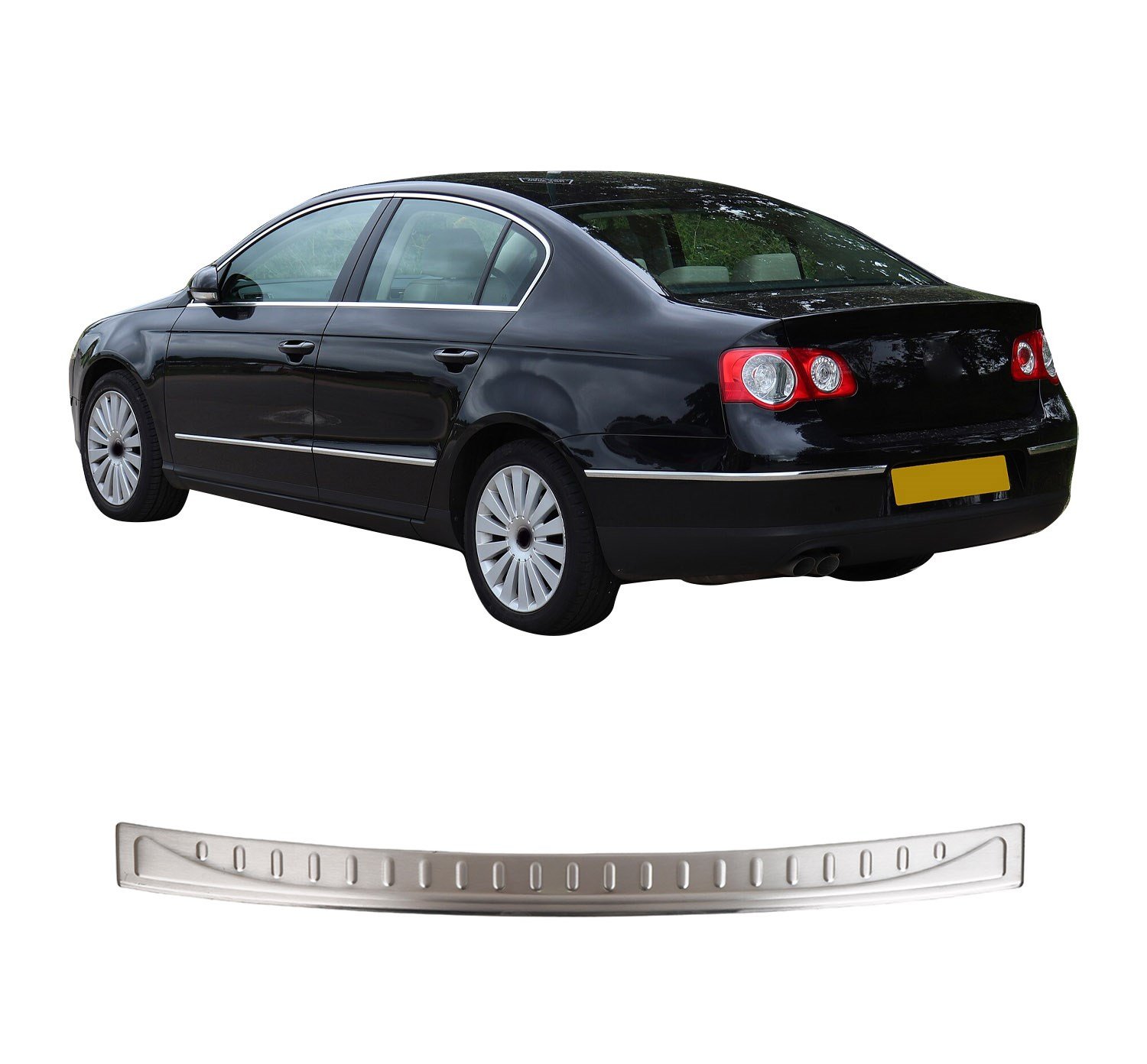 VOLKSWAGEN PASSAT B7 SEDAN UYUMLU 2010-2015 KROM PARLAK ARKA TAMPON EŞİĞİ KORUMA