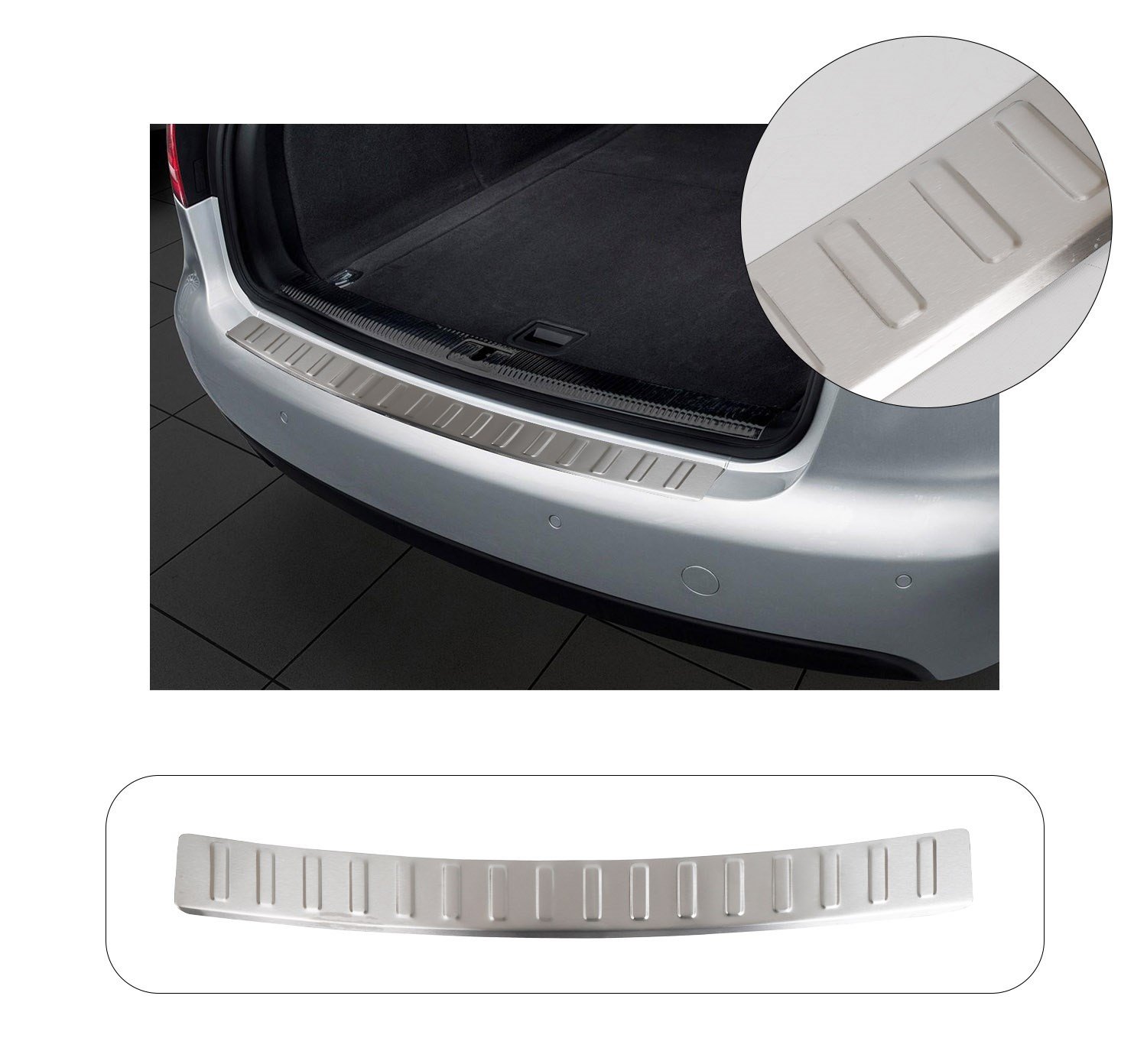 VOLKSWAGEN PASSAT B8.5 SEDAN UYUMLU 2015- KROM ARKA TAMPON EŞİĞİ KORUMA