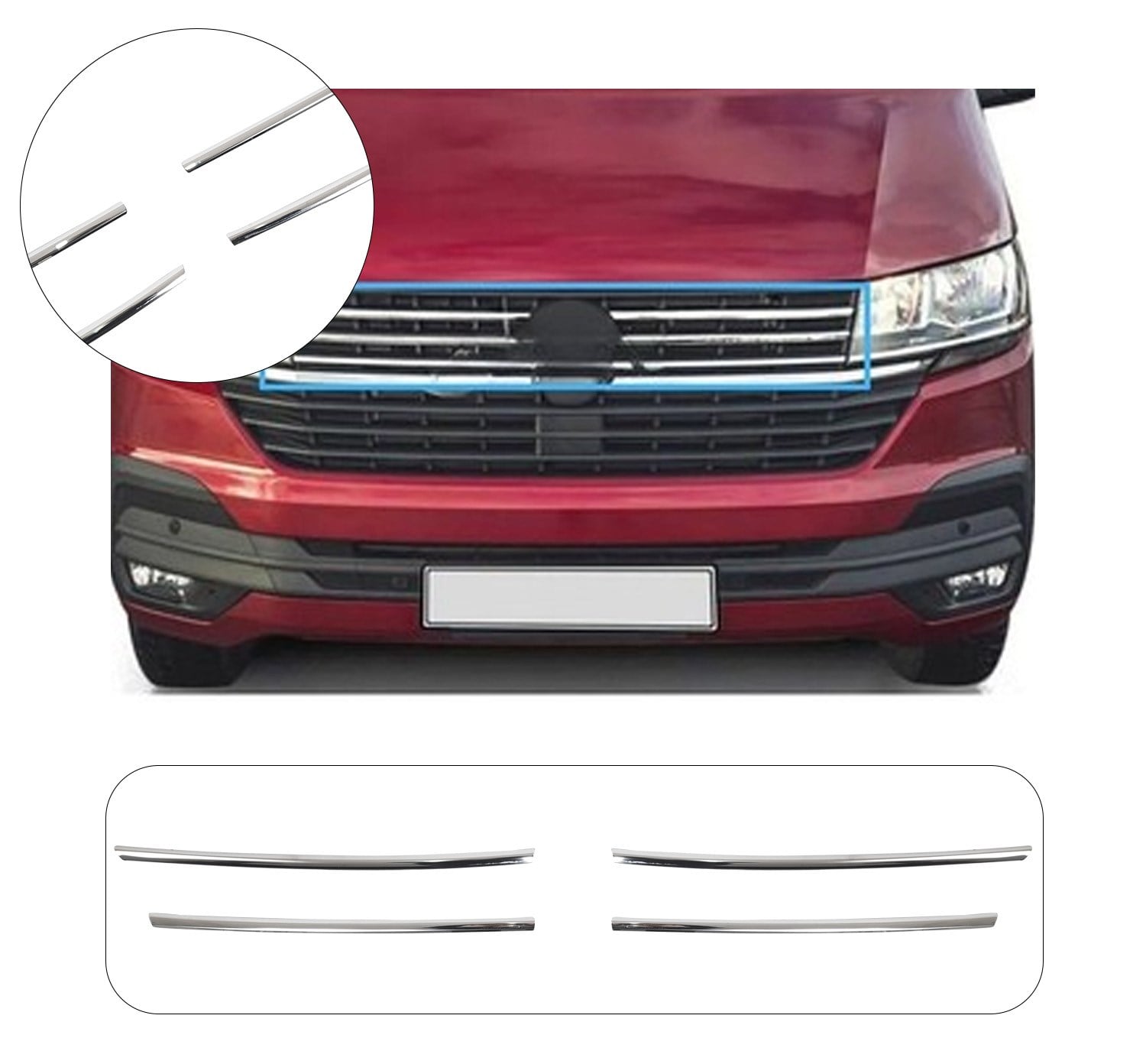 VOLKSWAGEN T6.1 ÖN TAMPON ÇITASI