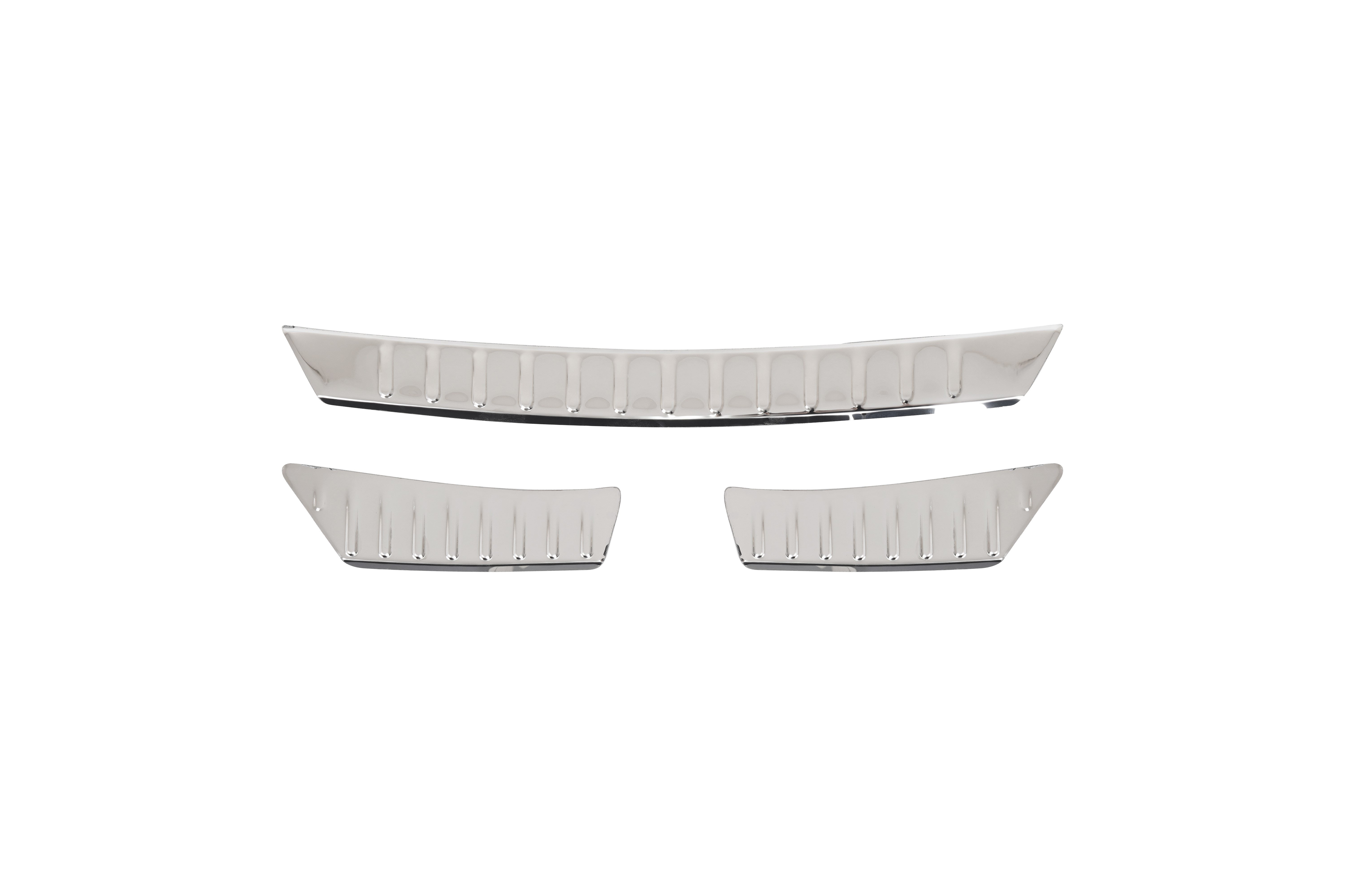 VOLKSWAGEN TIGUAN 1 UYUMLU 2007-2015 KROM ARKA TAMPON EŞİĞİ KORUMA 3 PARÇA