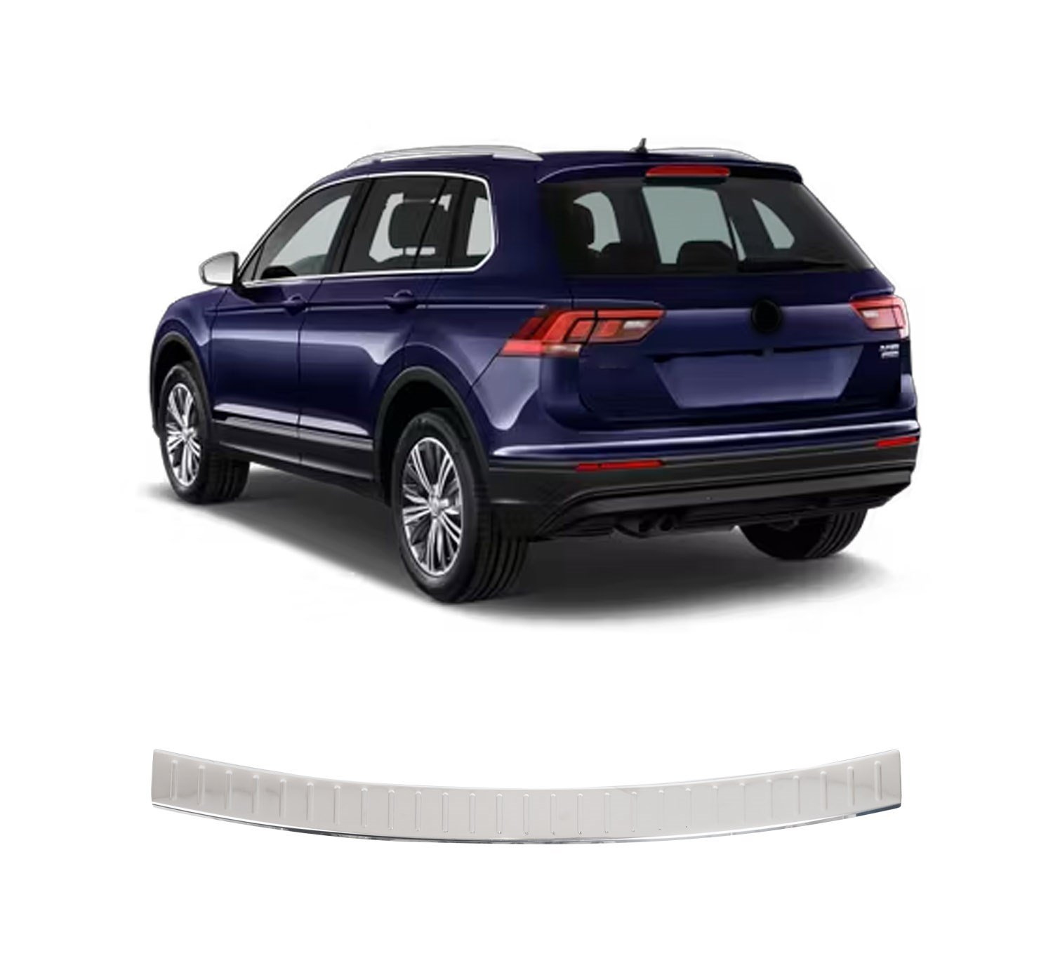 VOLKSWAGEN TIGUAN 2 UYUMLU 2016- KROM ARKA TAMPON EŞİĞİ KORUMA