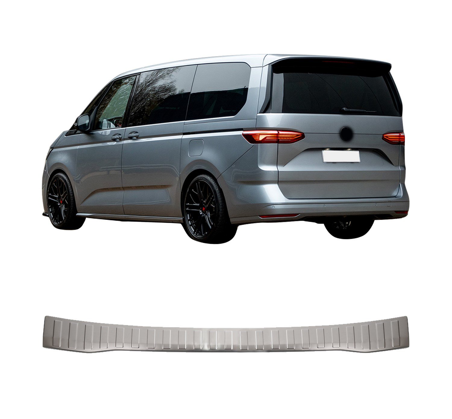 VOLKSWAGEN TRANSPORTER T7 UYUMLU 2024- KROM ARKA TAMPON EŞİĞİ KORUMA
