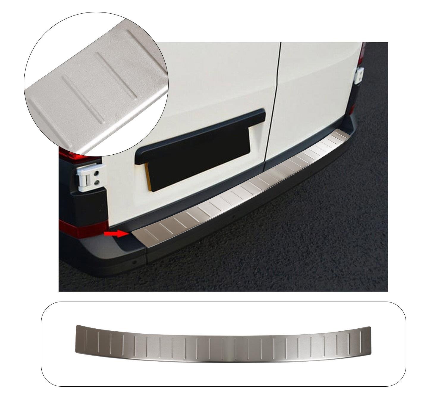 VW CRAFTER 2017- KROM PARLAK ARKA TAMPON ÜSTÜ KORUMA
