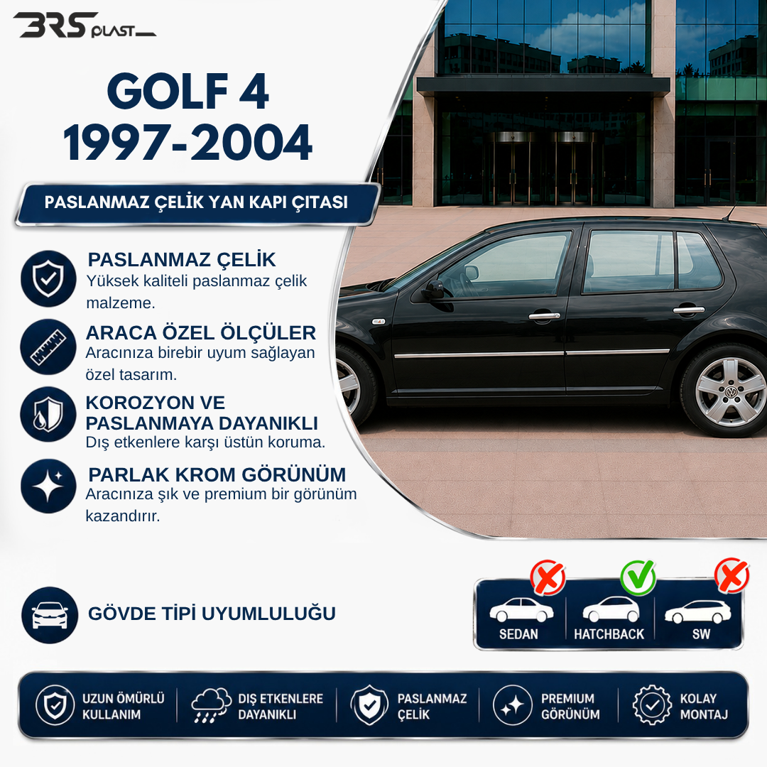 VW GOLF 4 1998-2004 YAN KAPI ÇITASI