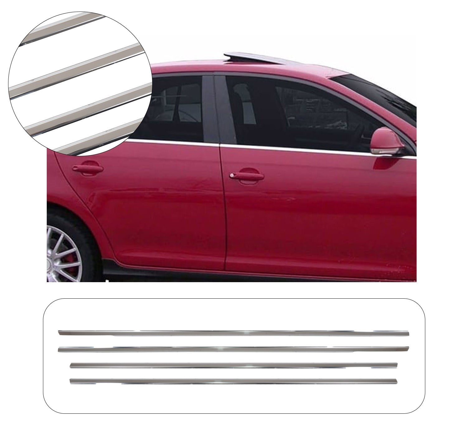 VW GOLF 5 2004-2009 CAM ÇITASI 4 PRÇ