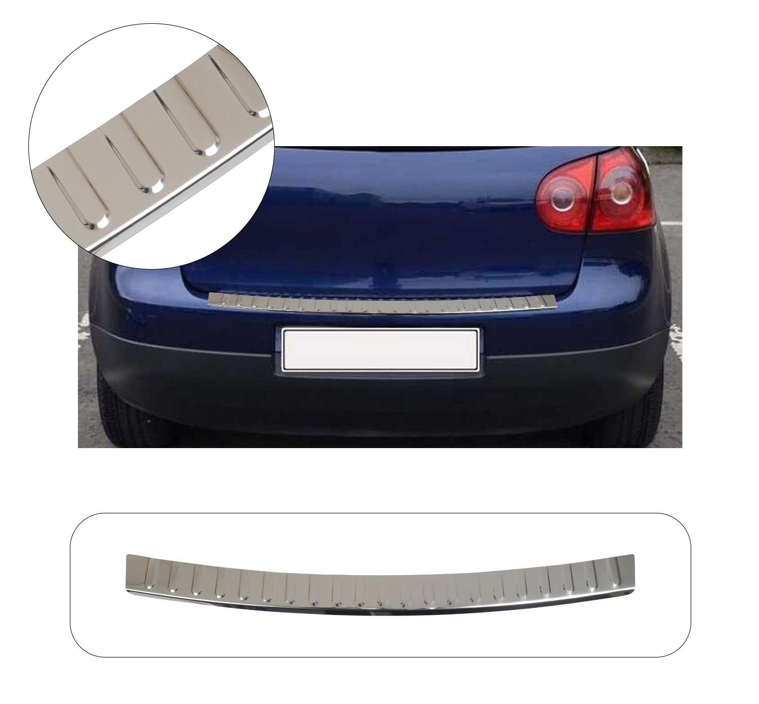 VW GOLF 5 LİMO 2003-2009 KROM PARLAK ARKA TAMPON ÜSTÜ KORUMA