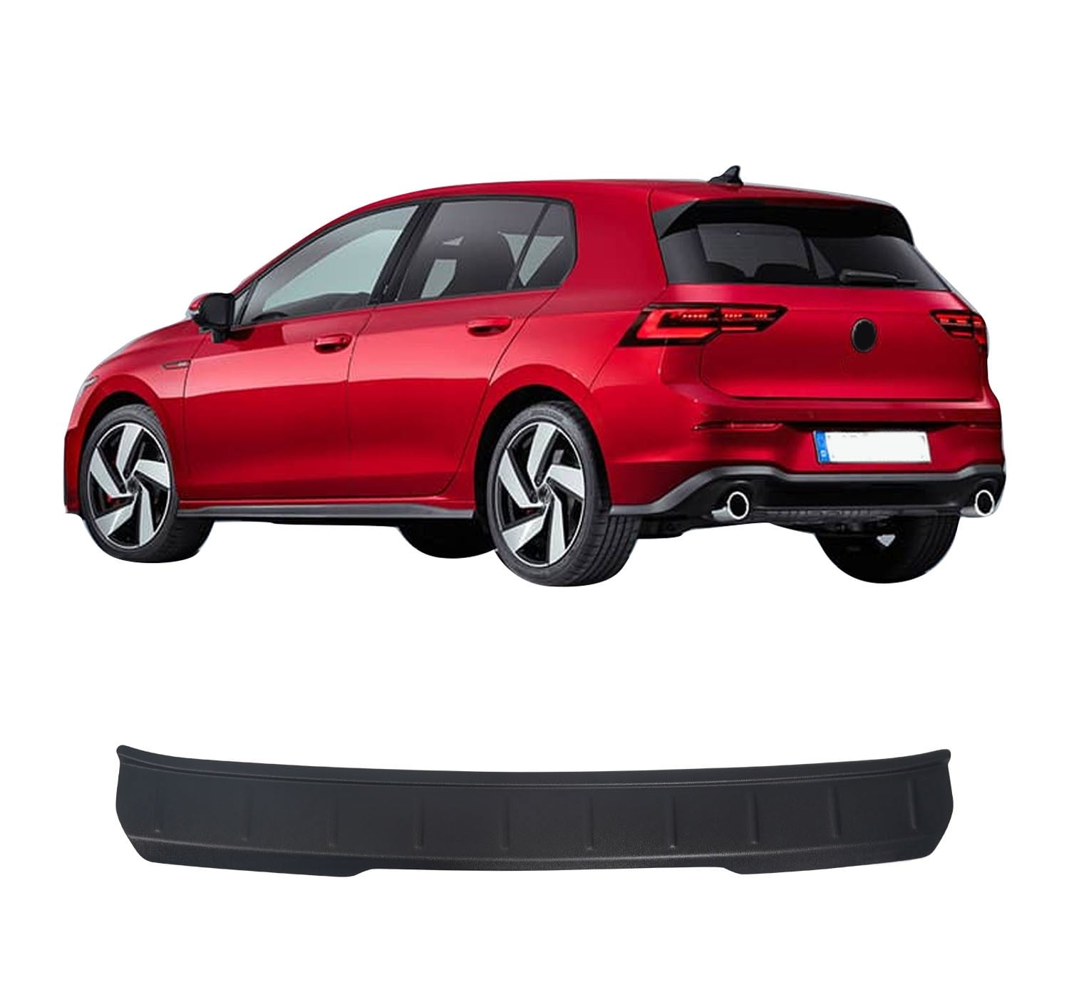 VW GOLF 8 2020- ABS GENİŞ ARKA TAMPON KORUMA