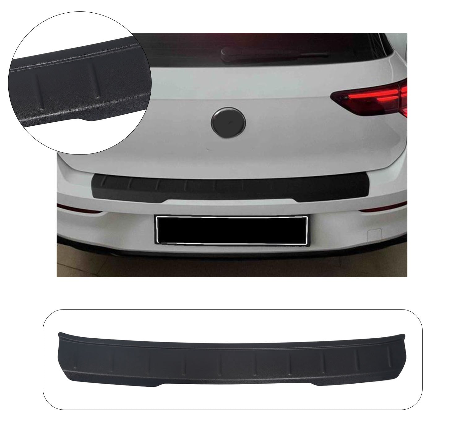 VW GOLF 8 2020- ABS GENİŞ ARKA TAMPON KORUMA