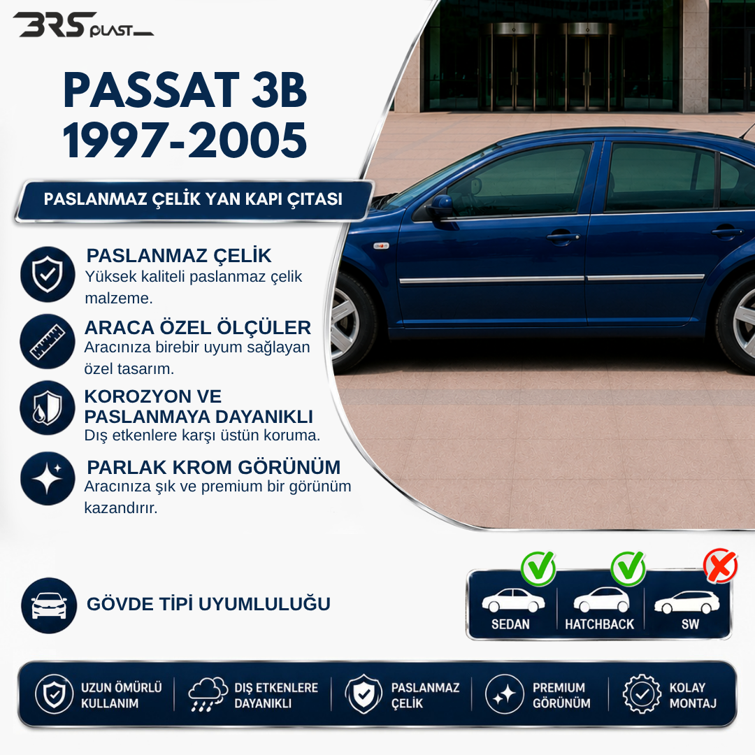 VW PASSAT 3B 1997-2005 YAN KAPI ÇITASI