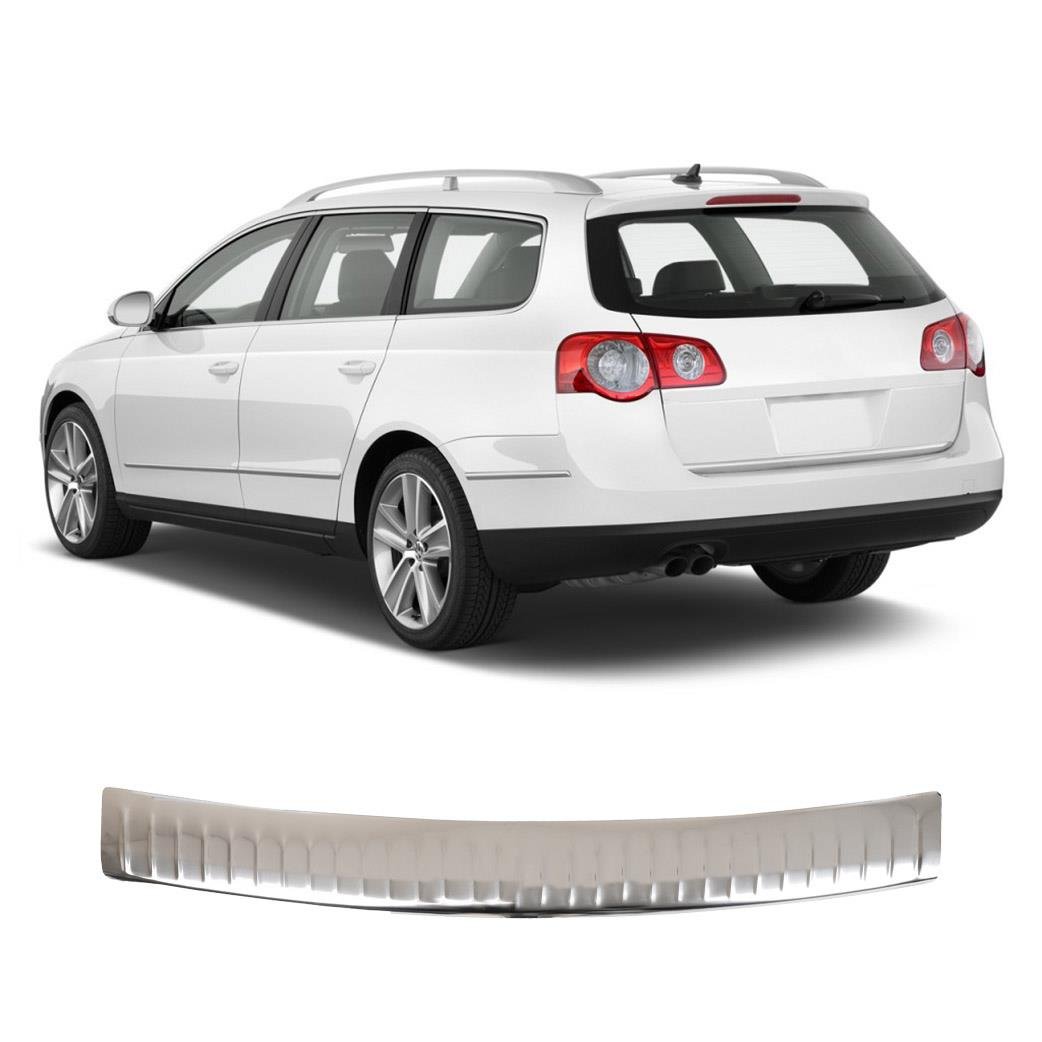 VW PASSAT 3C B6 SW 2005-2010 KROM PARLAK ARKA TAMPON ÜSTÜ KORUMA