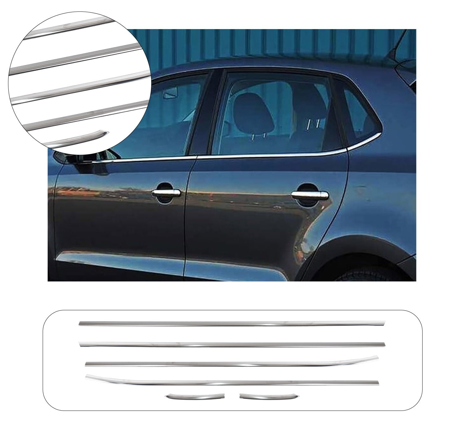 VW POLO 2009-2017 CAM ÇITASI 6 PRÇ