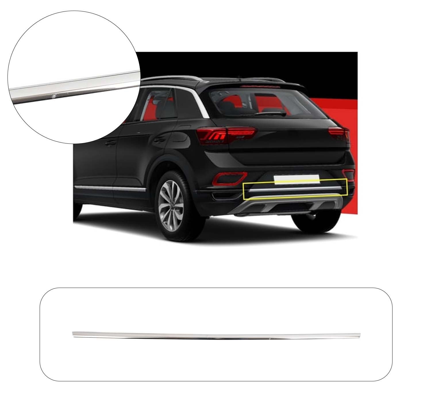 VW T- ROC 2021 - DİFÜZÖR ORTA ÇITASI P.ÇELİK