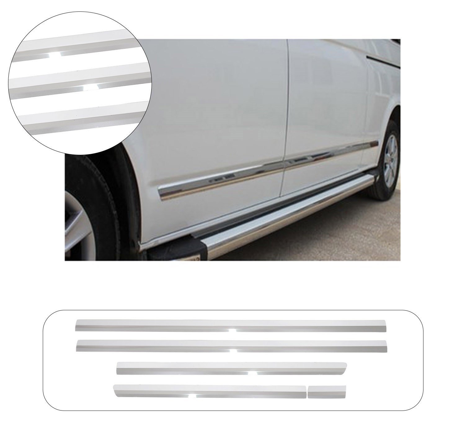 VW T5 2003- YAN KAPI ÇITASI 5 PRÇ