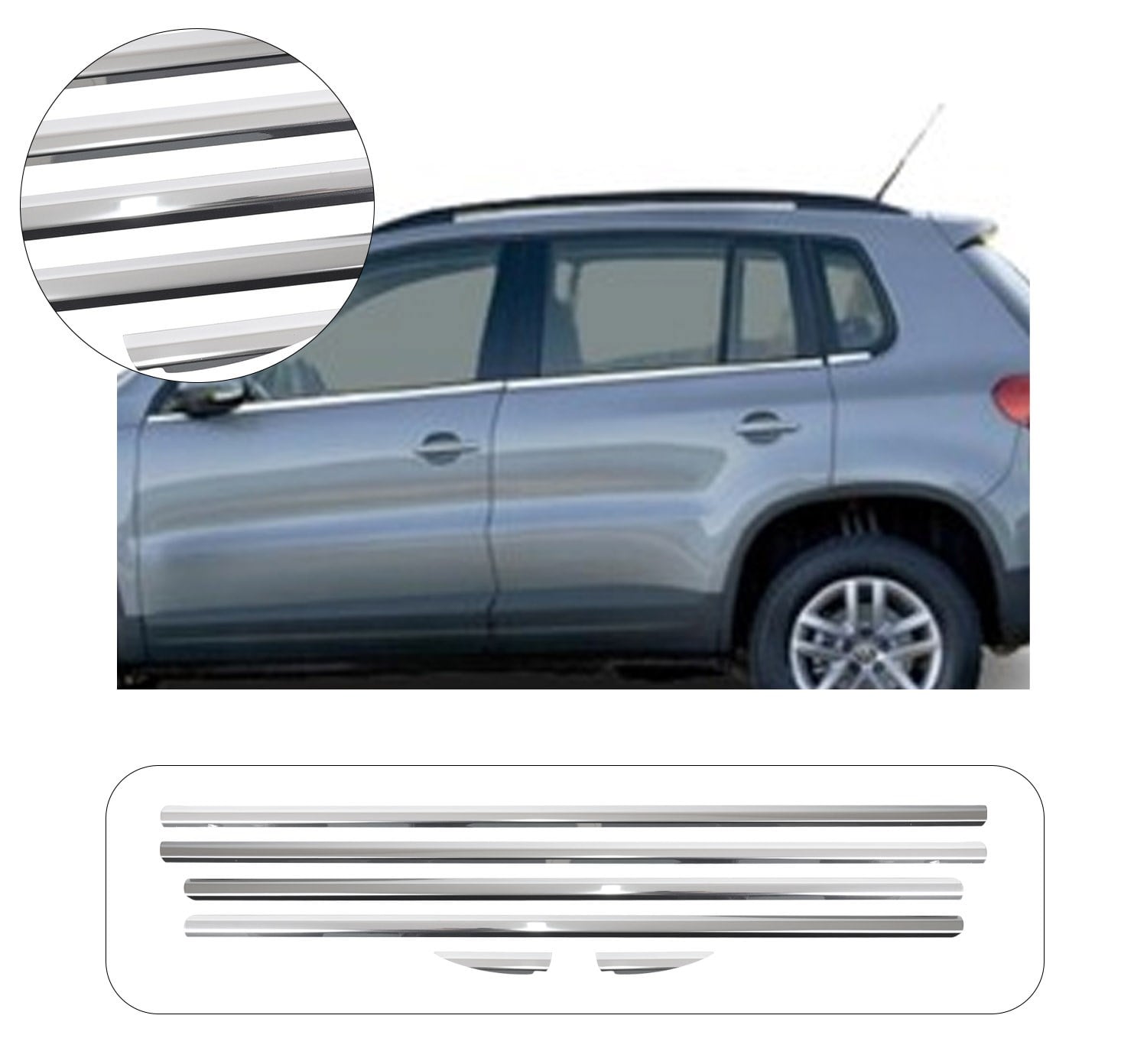 VW TIGUAN 2007-2015 CAM ÇITASI 6 PRÇ